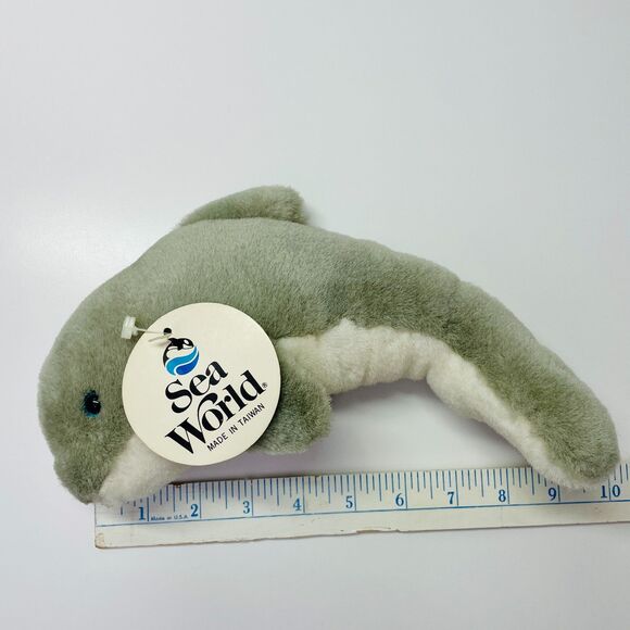 Vintage Plush Dolphin Sea World Vintage Theme Park Animal Dolphin NWT VTG Toy - Picture 10 of 13
